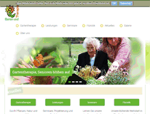 Tablet Screenshot of gartenundtherapie.de